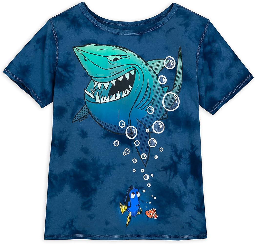 Disney Pixar Finding Nemo Crystal Wash T-Shirt for Kids – Sensory Friendly XS (4) Multicolored