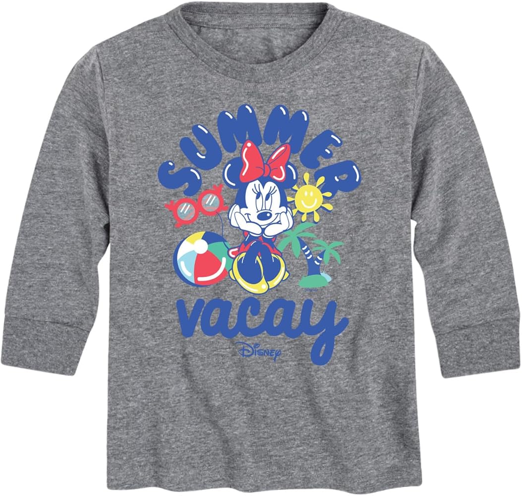 Disney Mickey & Friends - Summer Vacay - Toddler and Youth Long Sleeve Graphic T-Shirt