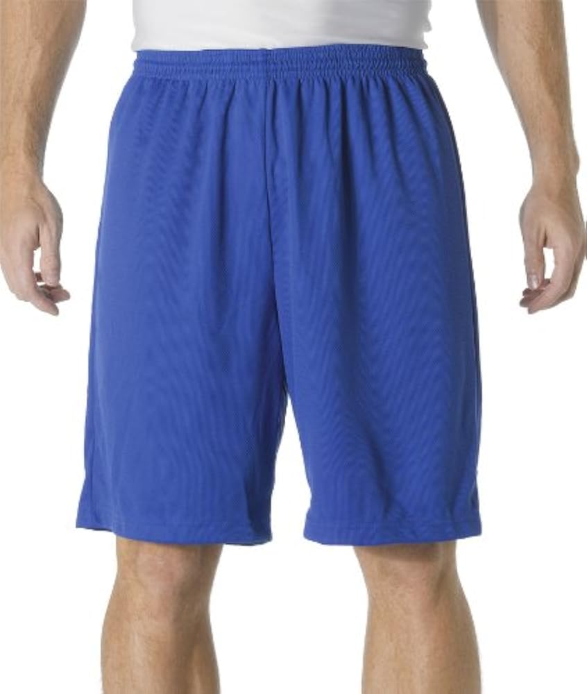 A4 Youth 7" Cooling Performance Power Mesh Practice Short, Royal, Small