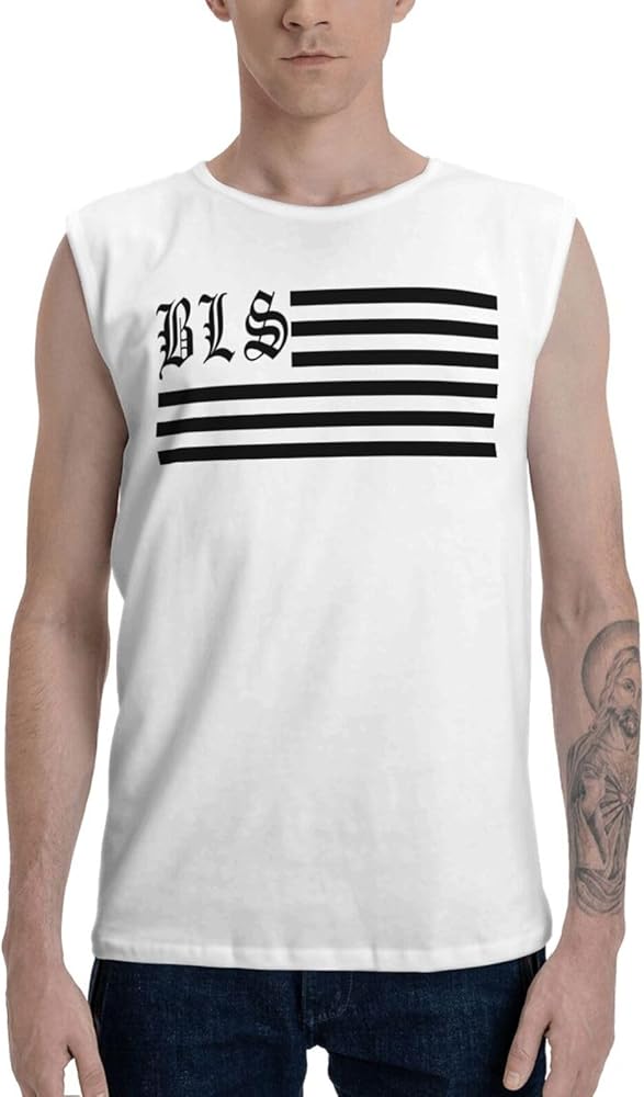 Tank Top Mens T Shirt Sleeveless Basic Tee Teens Breathable Summer Cotton Shirts for Daily Leisure Top