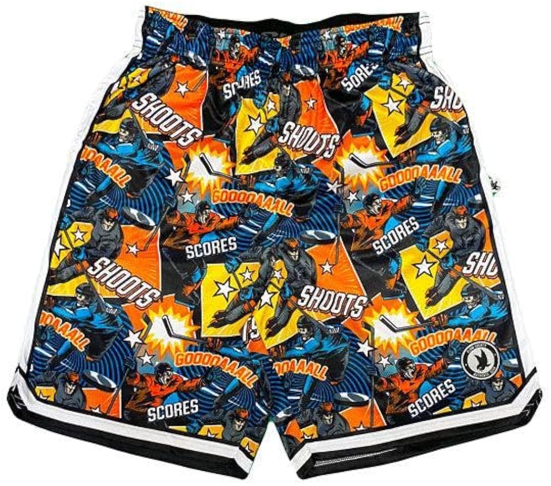 Flow Society Boys Comic Hockey Shorts