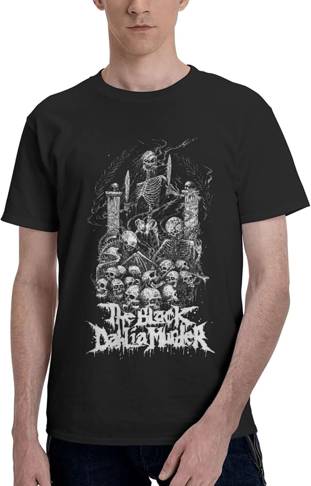 Rock Band T Shirts The Black Dahlia Murder Man's Summer Cotton Tee Crew Neck Short Sleeve Shirts Black