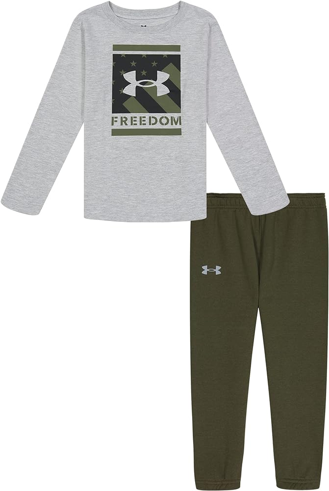 Under Armour UA FREEDOM LOGO SET, Mod Gray Freedom Logo, 2T