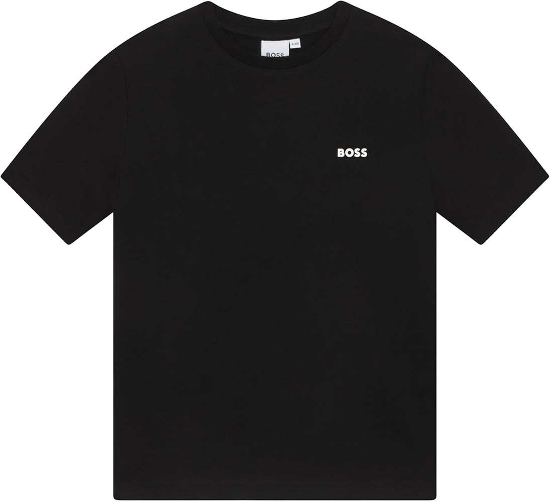 BOSS Boys Short Sleeve T-Shirt, Chest Logo