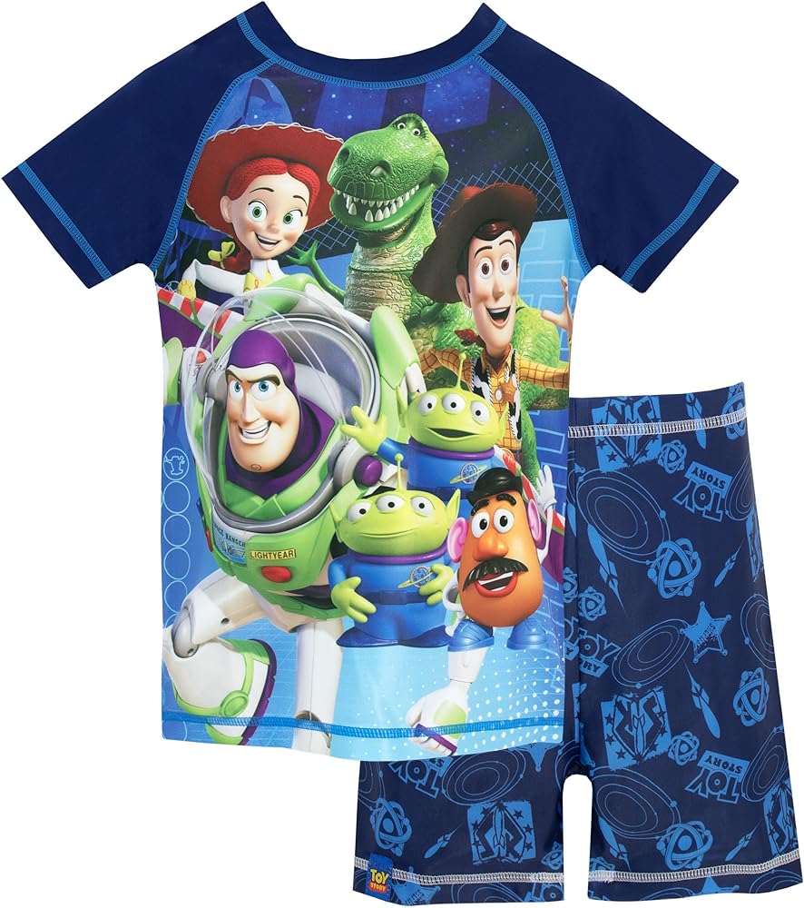 Disney Boys' Toy Story Two Piece Swim Set