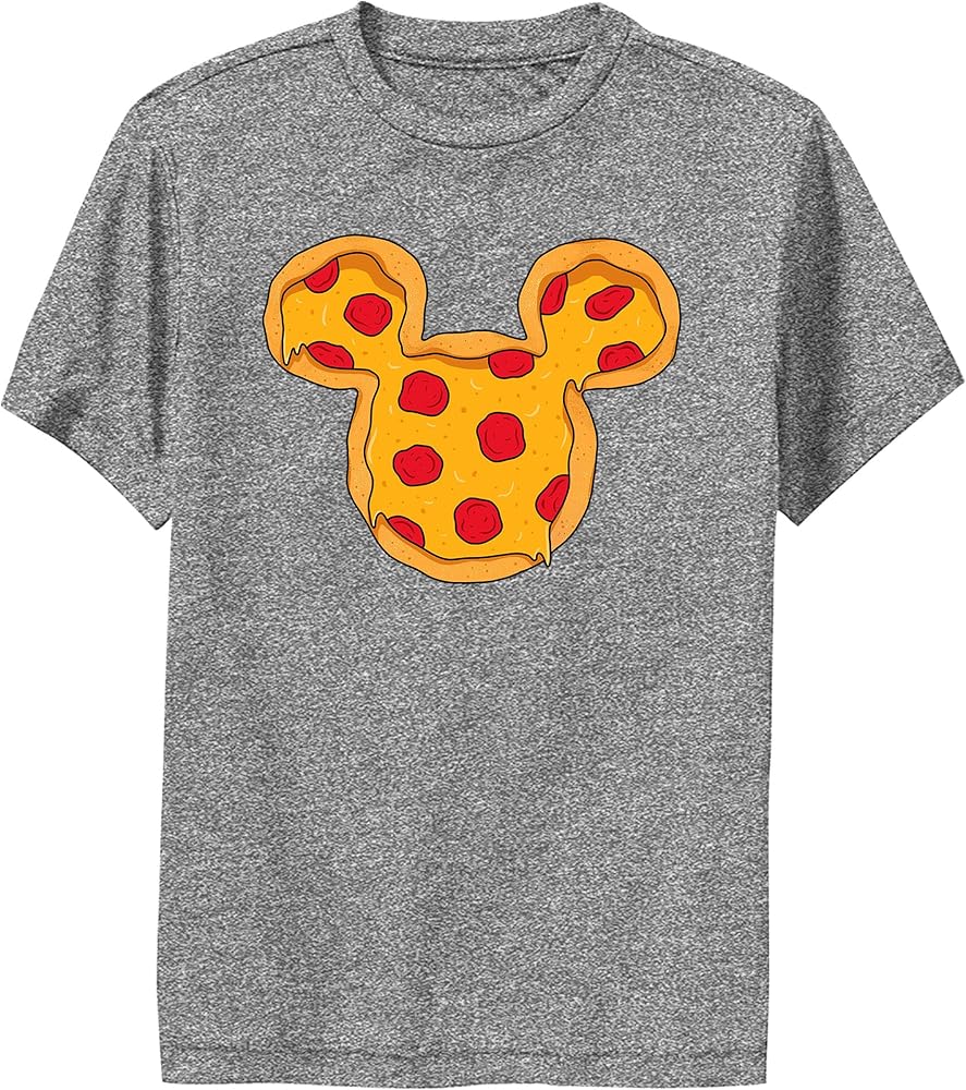 Disney Characters Mickey Pizza Ears Boy's Performance Tee