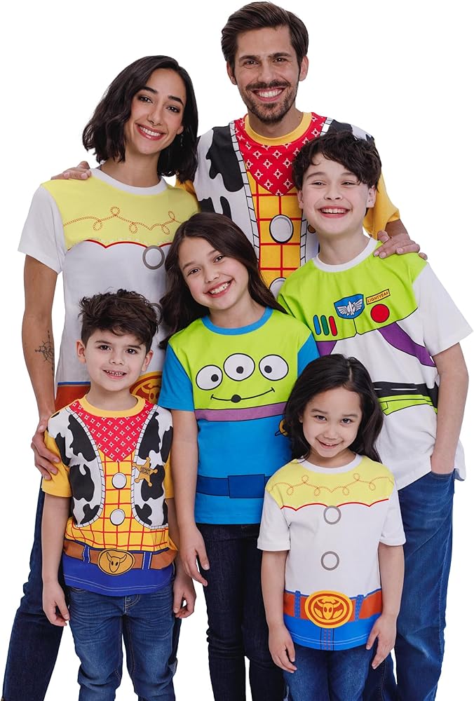 Disney Pixar Toy Story Woody Buzz Lightyear Alien Matching Family Cosplay T-Shirt Infant to Adult