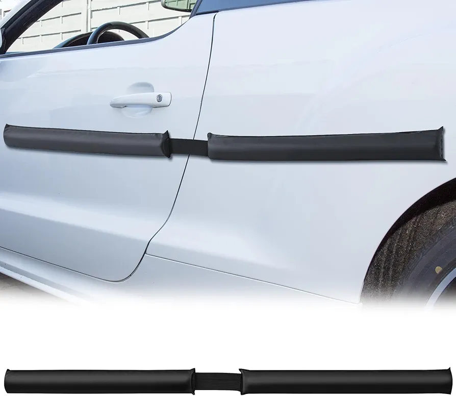 1 Set Magnetic Car Door Protector Removable Car Door Dent Protector Door Ding Protector for Vehicles Garage Parking Prevents Dents Scratches Dings, Black, 27.56 Inches