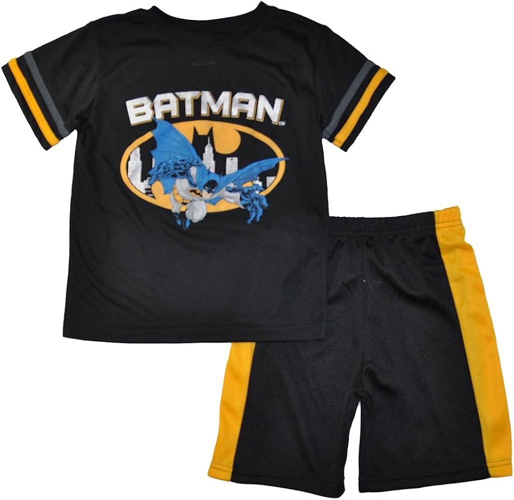 BATMAN Little Boys City Graphics 2-Piece Short Set