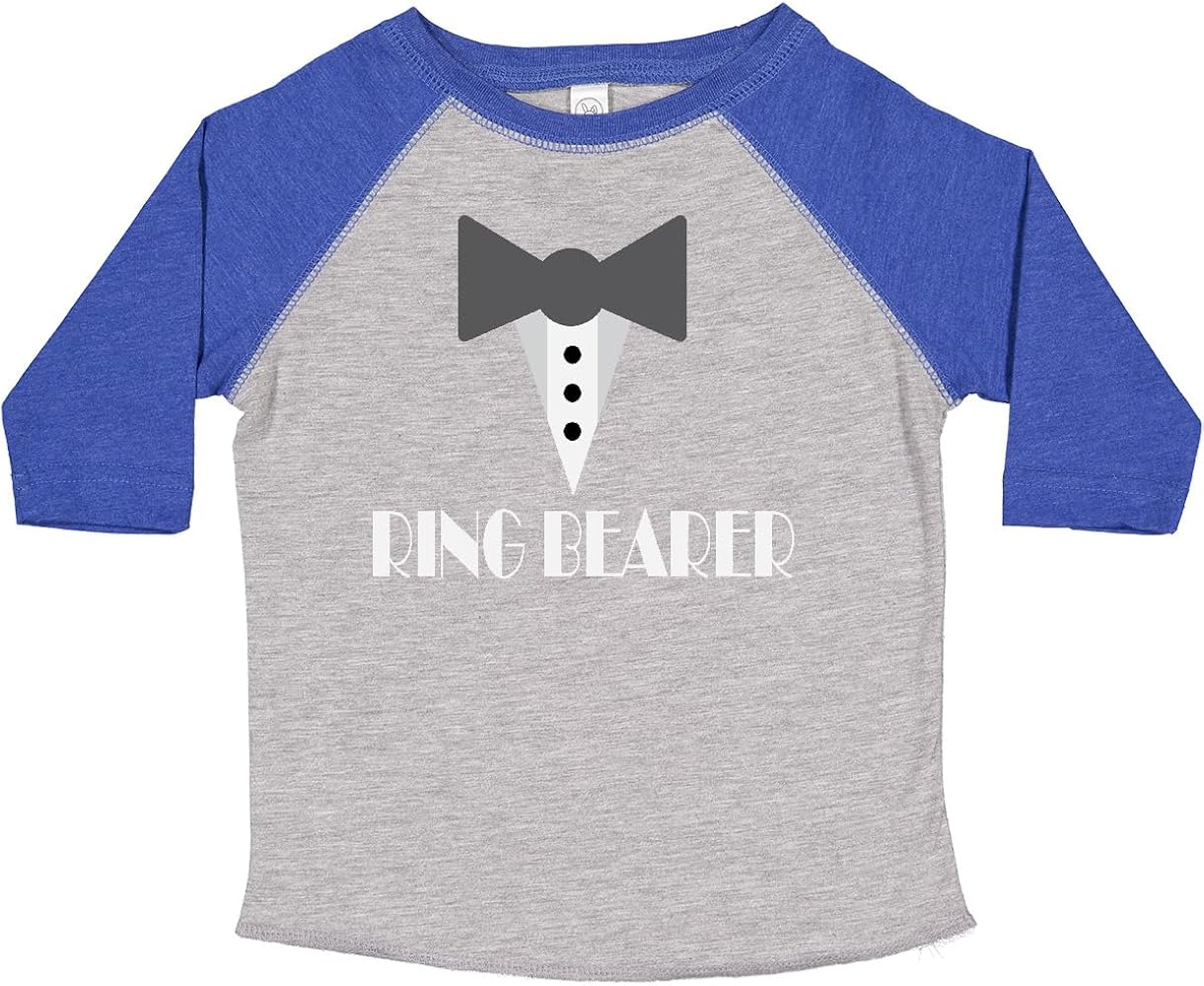 inktastic Ring Bearer Mock Tux Tuxedo Toddler T-Shirt