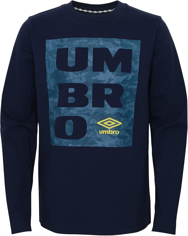 Umbro Boys Camo Box L/S Tee