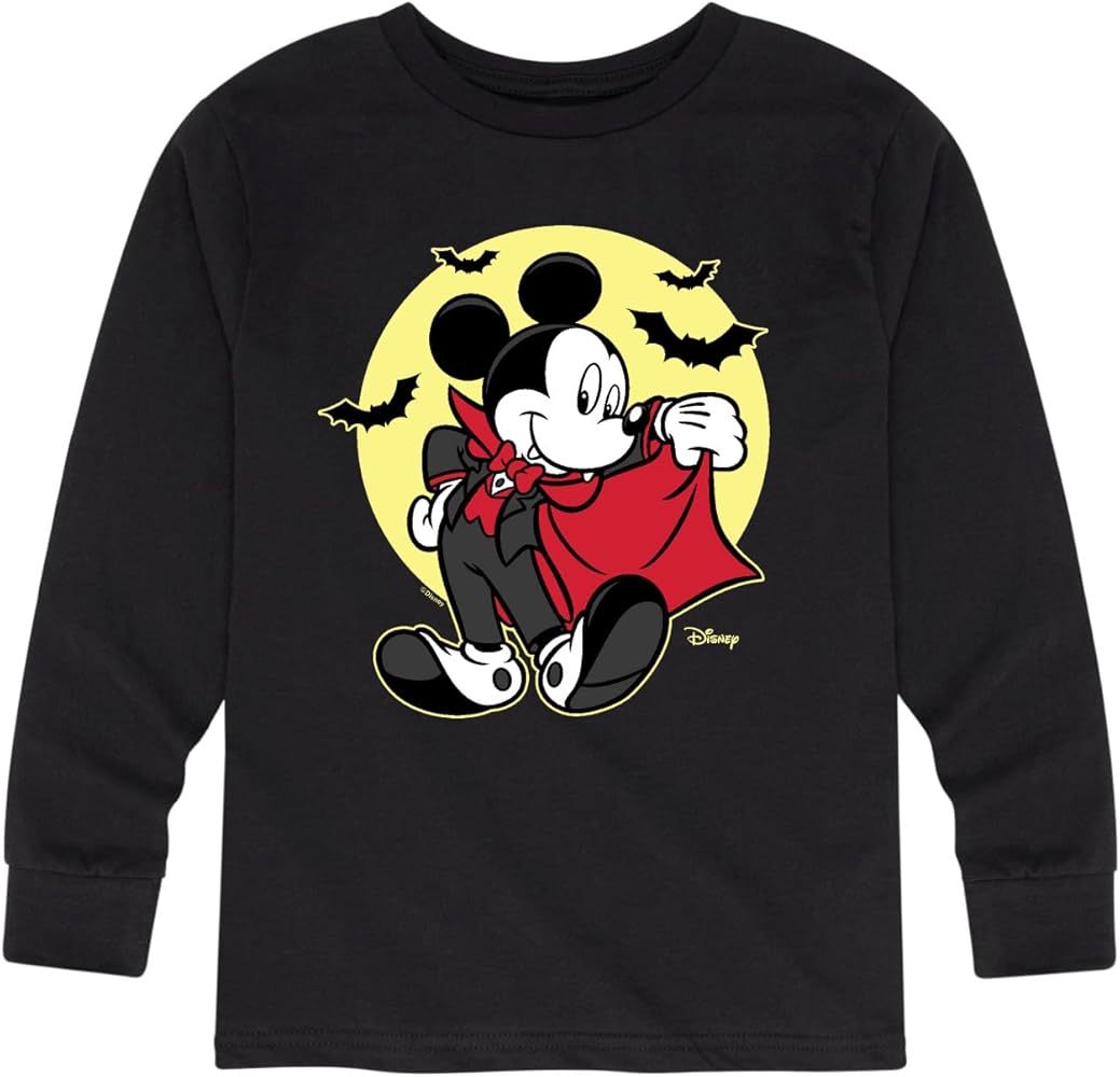 Disney Mickey & Friends - Mickey Vampire - Toddler and Youth Long Sleeve Graphic T-Shirt