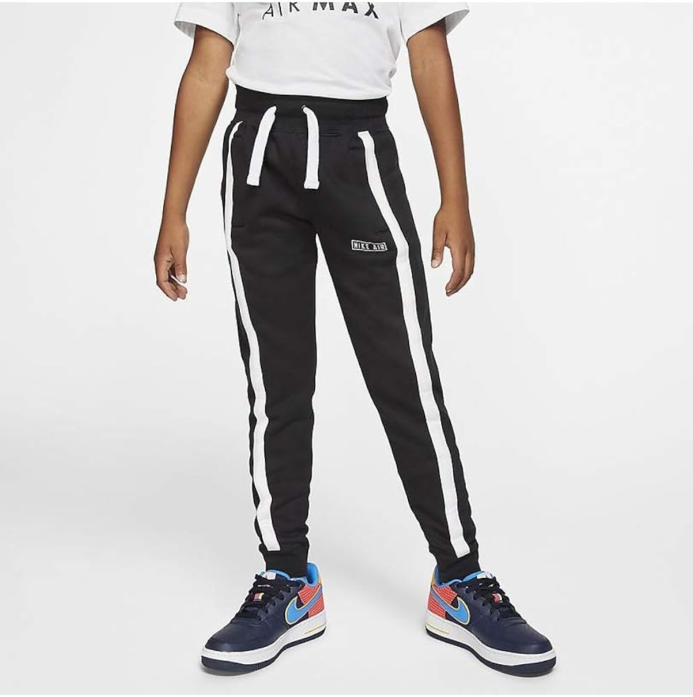 Nike Air Older Kids' Sweatpants (as1, Alpha, l, Regular, Black/White)