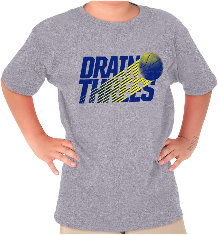 Basketball Drain Three Pointers Boys Kids T Shirt Tees Tops