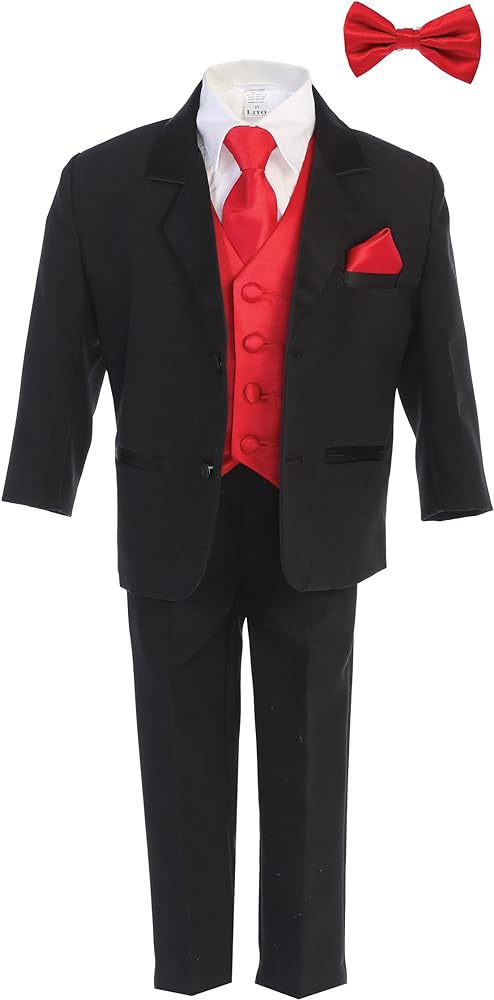 Boys Tuxedo Suit - Toddler Tuxedo for Wedding and Communion - Modern Fit