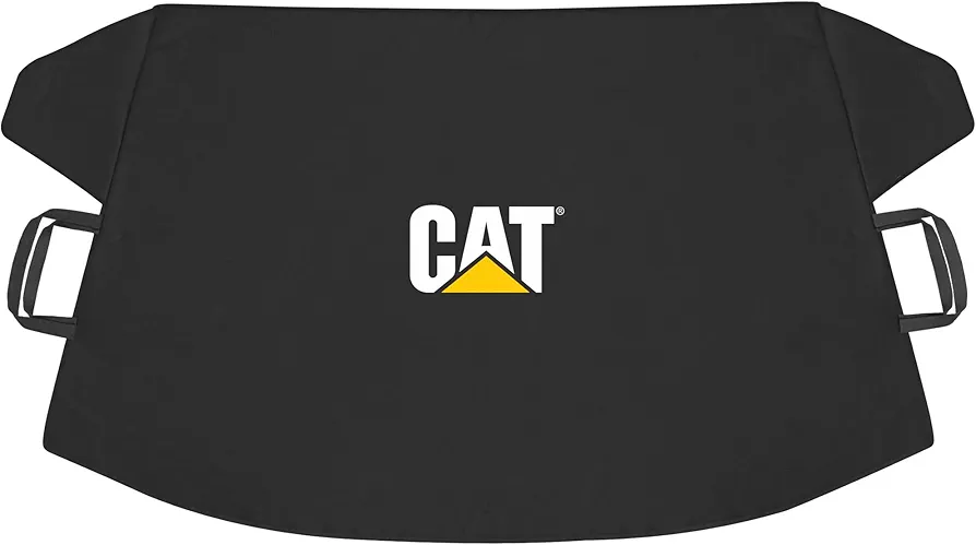 Cat® Windshield Snow Cover, Toughest Car Frost Protector for Ice & Sleet, Weatherproof for Winter, Includes Anti-Theft Straps, Freeze Protector for Auto Car Truck Van SUV, Wide Size 78"x45" inch,Black