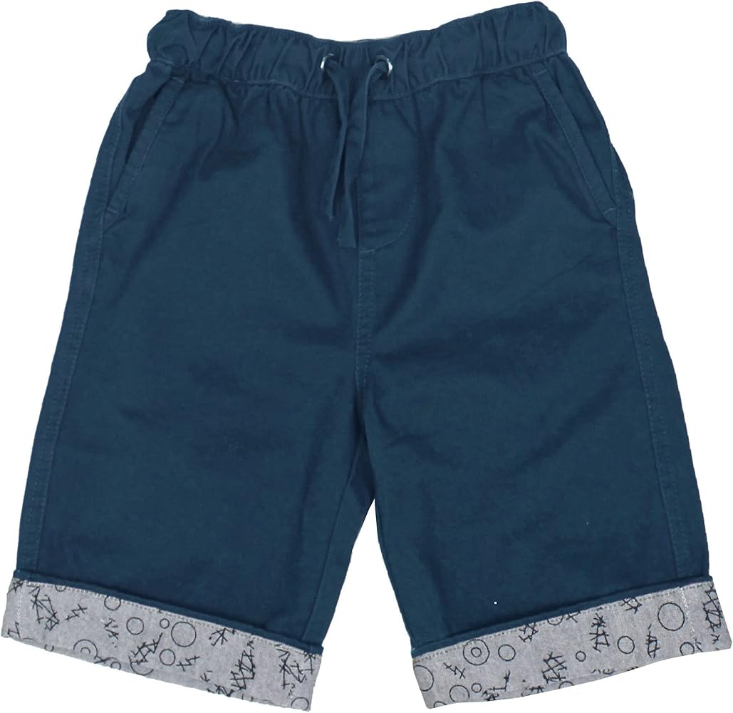 Bienzoe Casual Boys Shorts for School: Kids Pull on Elastic Waist Summer Cotton Shorts