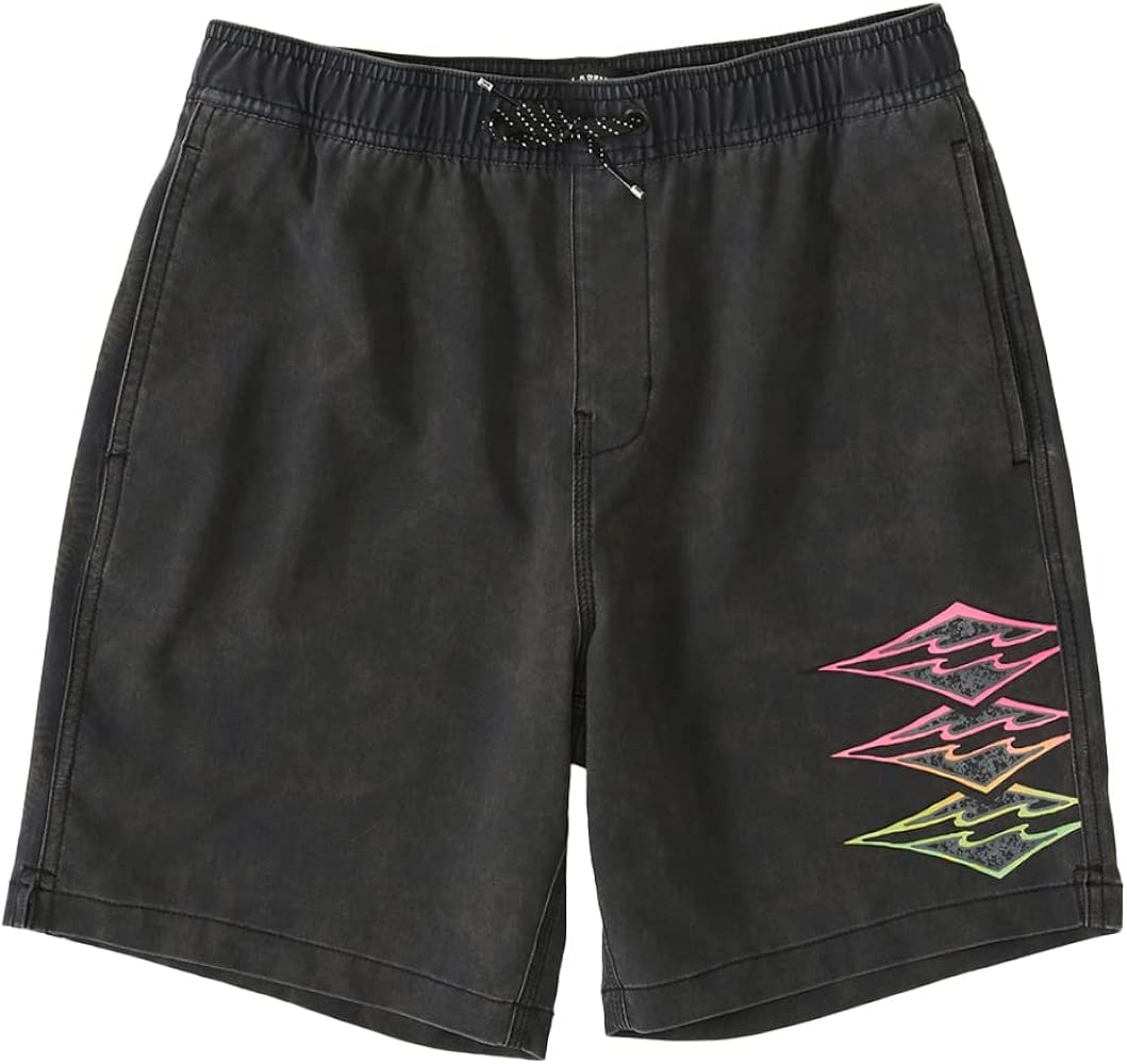 Billabong Riot Layback Boys Volley Shorts Black