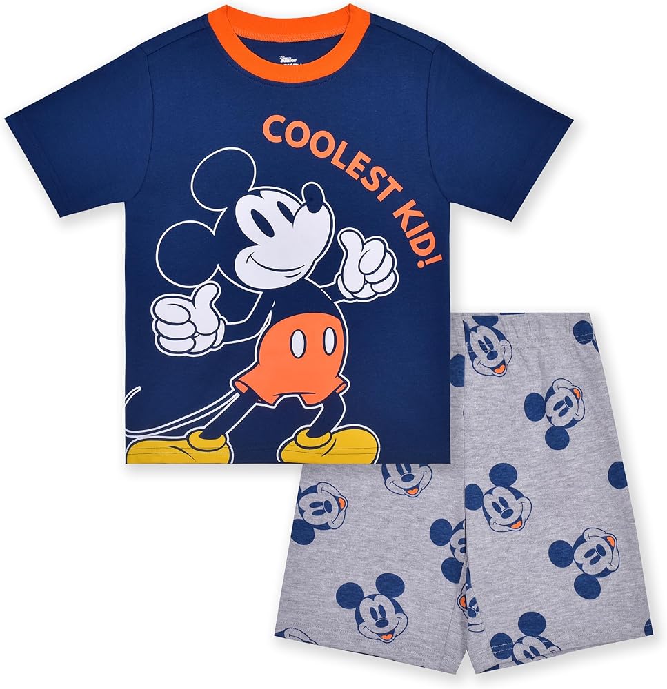 Disney Mickey Mouse Boys Short Sleeve T-Shirt and Shorts Set for Toddlers