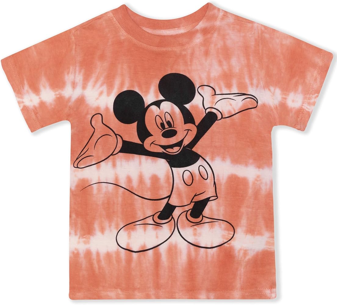 Disney Mickey Mouse Boys T-Shirt for Infants, Toddlers and Little Kids – Green/Orange/Grey/Blue/Yellow