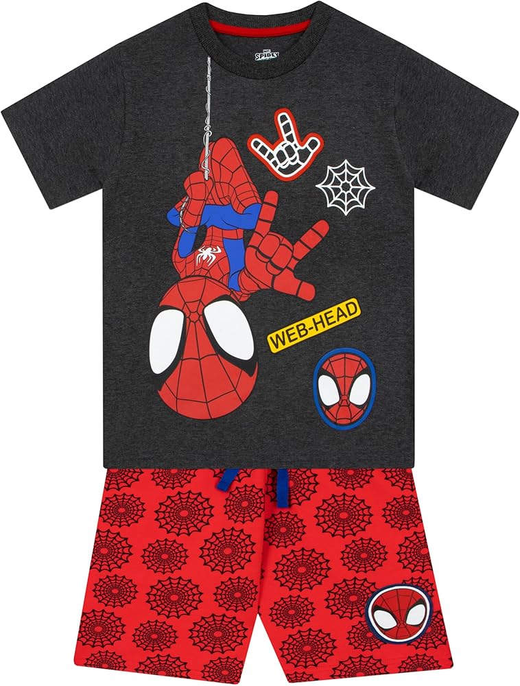 Marvel Spidey And His Amazing Friends Shirt And Shorts | Boys Shorts Set | Spiderman Outfit