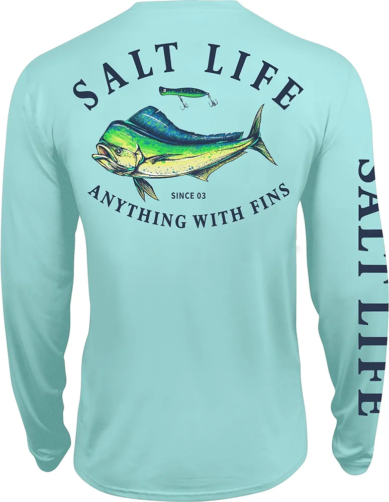 Salt Life Boys' Dorado Motto Youth Long Sleeve Performance Tee