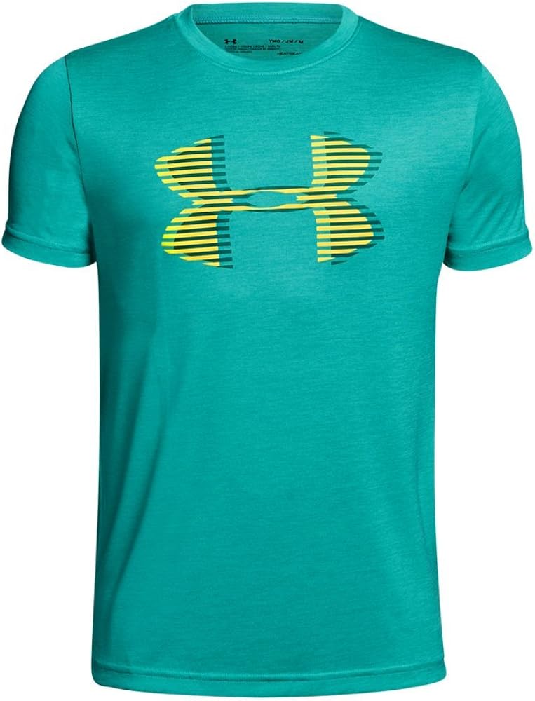 Under Armour UA Tech Big Logo Printed YLG Teal Punch