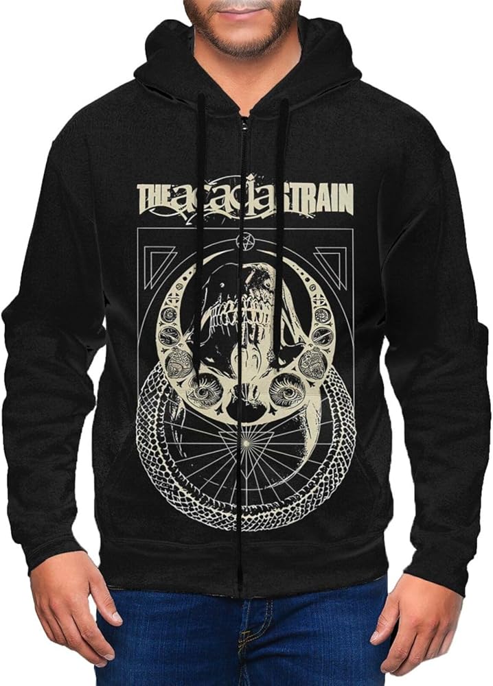 The Acacia Strain Boy'S Hoodie Fashion Full Zip Hooded Winter Long Sleeve Zipper Sweatshirt