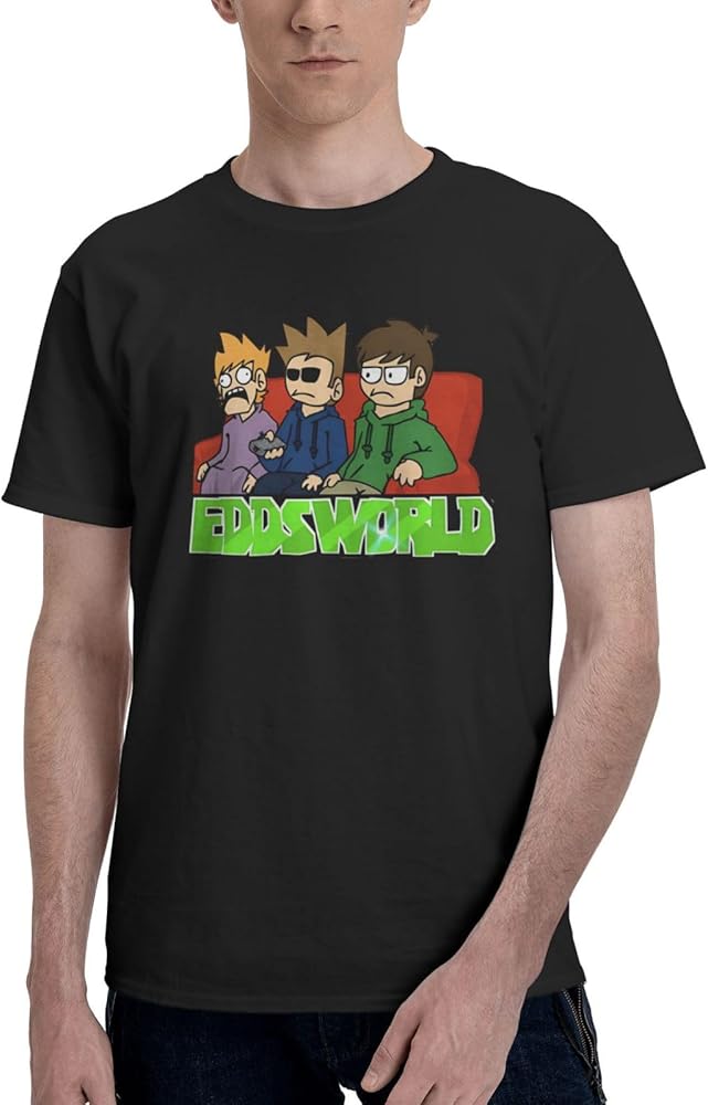 Anime Eddsworld T Shirt Boy's Summer Manga Round Neck Clothes Casual Short Sleeves Tee