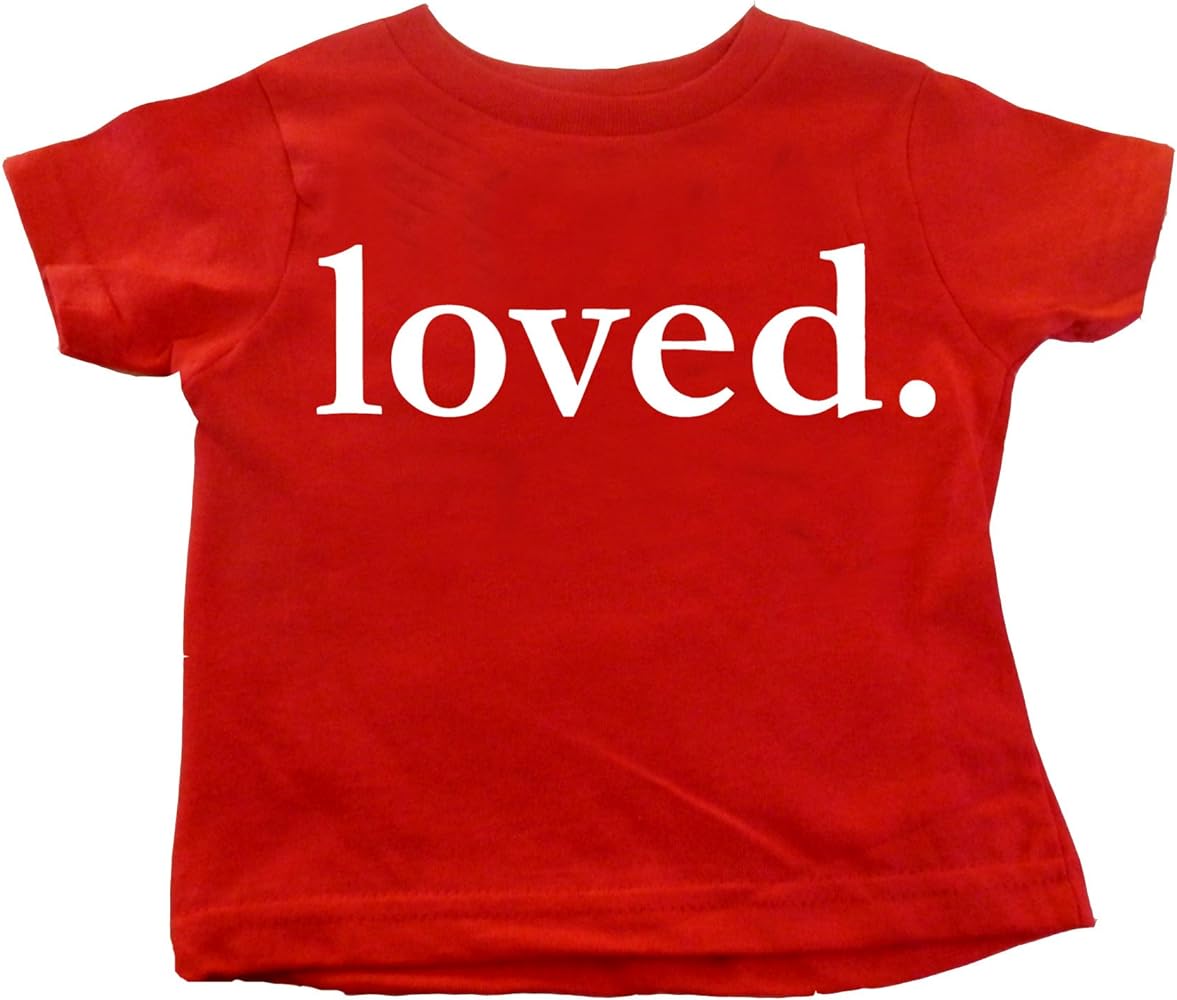 Kids Valentines Day Loved. Shirt Boys and Girls T-shirt