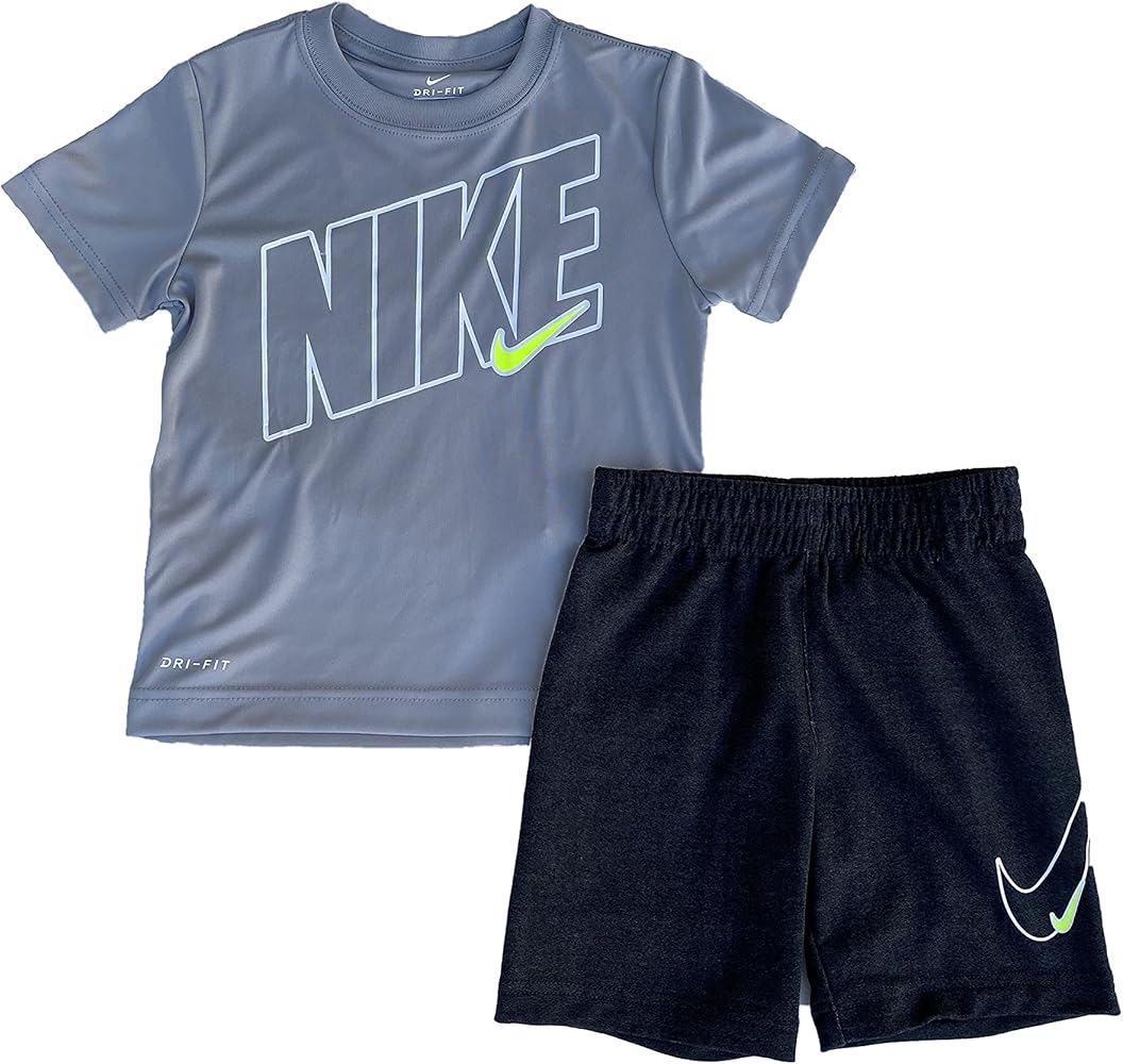 Nike Little Boys Dri-FIT Graphic Tee & Shorts 2 Piece Set 66h589