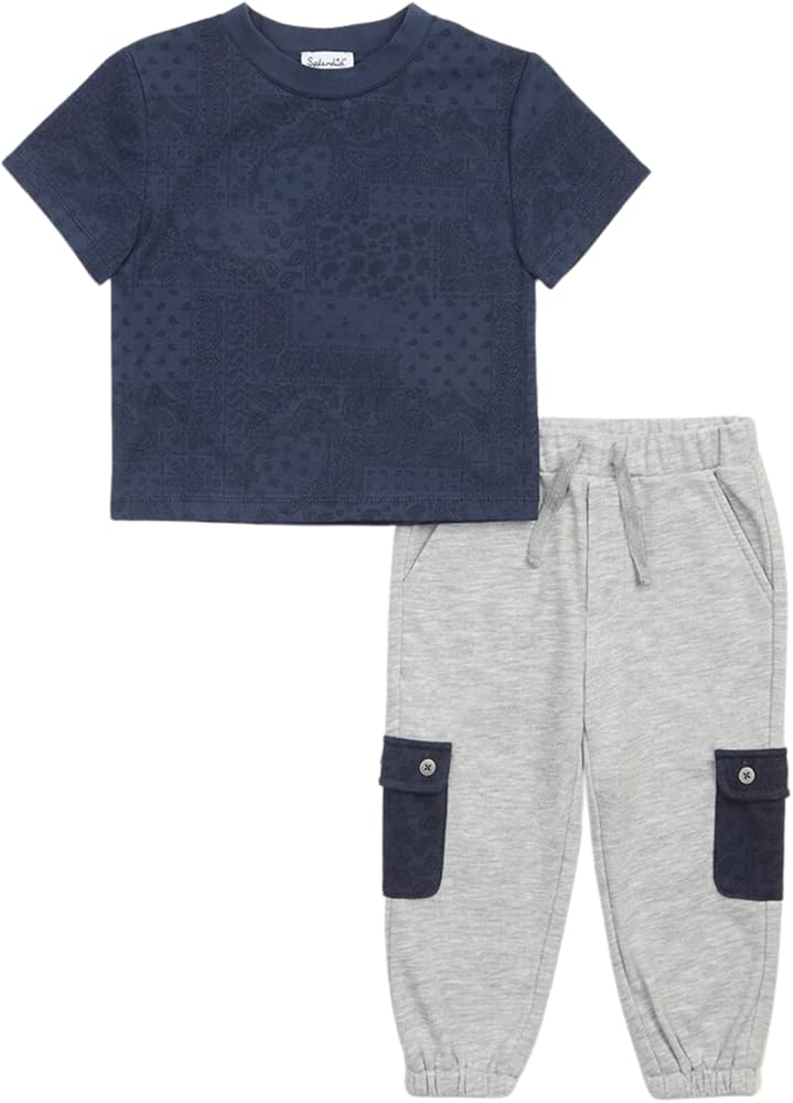 Splendid Boys Bandana Print Colorblock Set