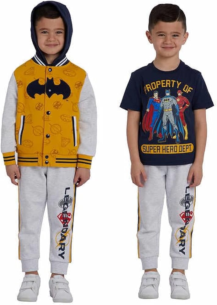 DC kids' 3-piece Character Jacket set (Justic League, 7)