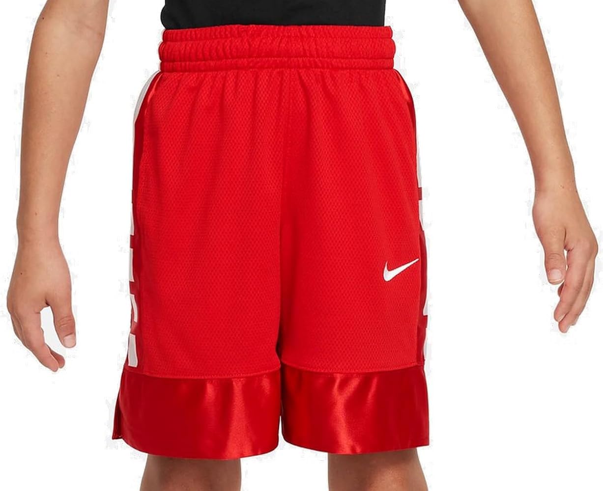 Nike Boy's Elite 23 Stripe Basketball Shorts XL Scarlet