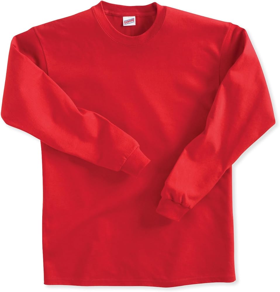 Soffe Big Boys' Long Sleeve Cotton T-Shirt