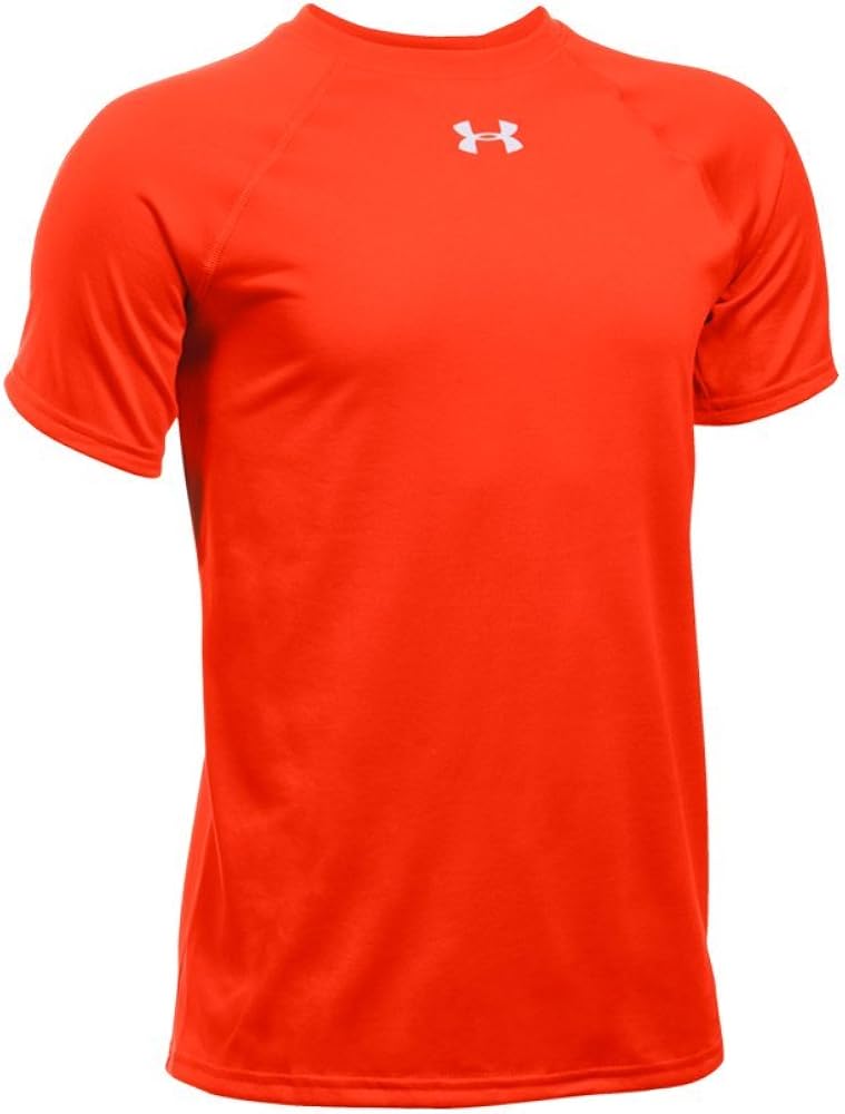 Under Armour Boys’ UA Locker Short Sleeve Youth X-Small Dark Orange