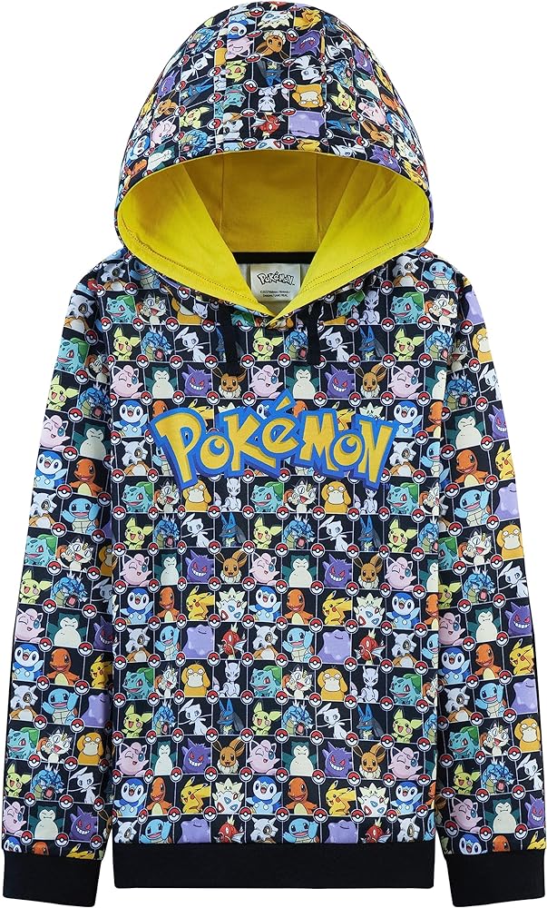 Pokemon Kids Hoodie for Teenagers and Boys Hoodies Gifts for Boys