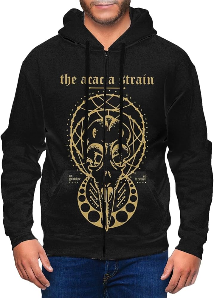 The Acacia Strain Boy'S Hoodie Fashion Full Zip Pullover Winter Long Sleeve Zipper Sweatshirt