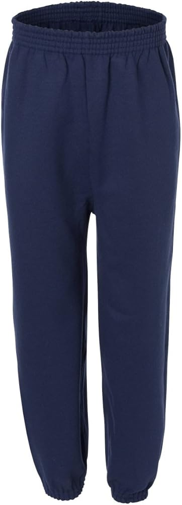 Hanes 7.8 oz Youth COMFORTBLEND EcoSmart Fleece Pant Navy XS