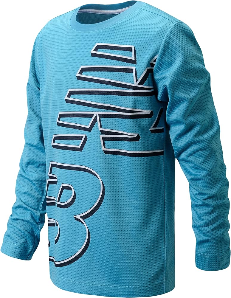 New Balance Boys' Long Sleeve Thermal Waffle Knit T-Shirt