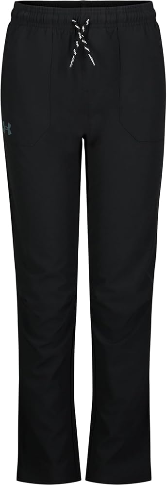 Under Armour Boys' Outdoor Woven Tech Pants, 4-Way Stretch Fabric & Drawstring Closure