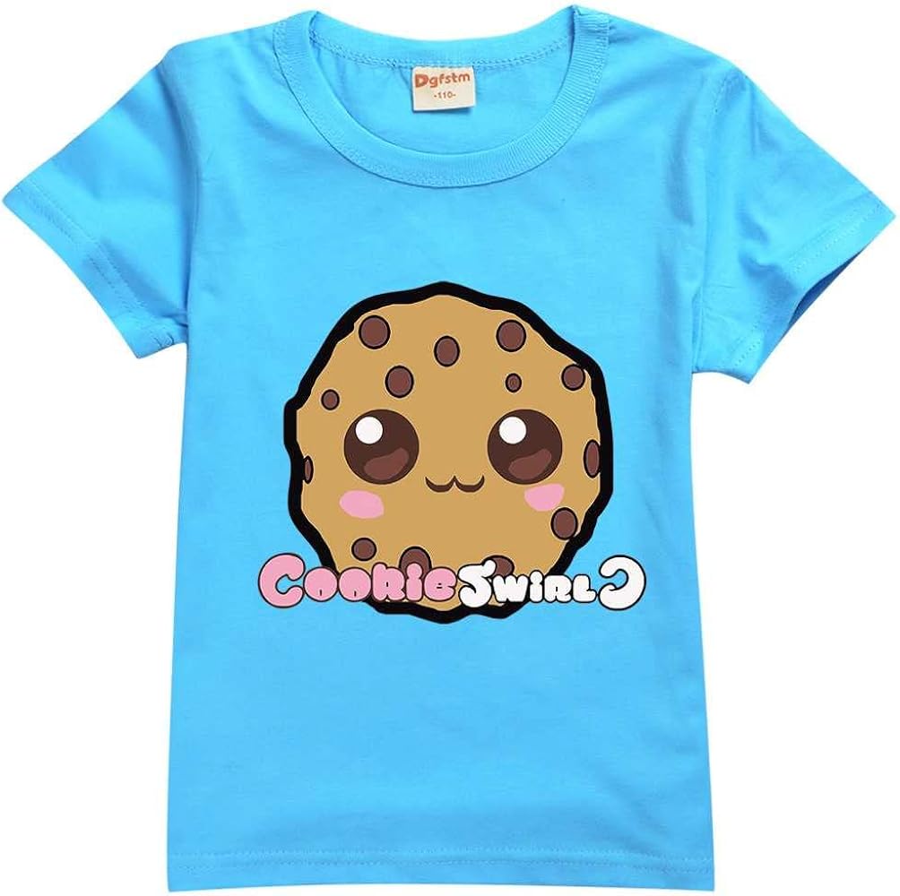 Girls Cookie Swirl C Cotton T-Shirt Boys Kids Cookie Swirl C Top Cookie Swirl C Merch