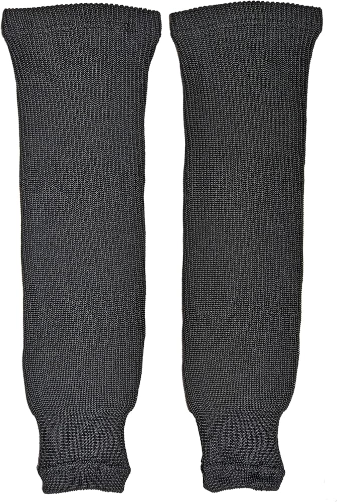 Pear Sox Pro Weight Solid Color Hockey Socks, Black, Size Youth (22"-24")