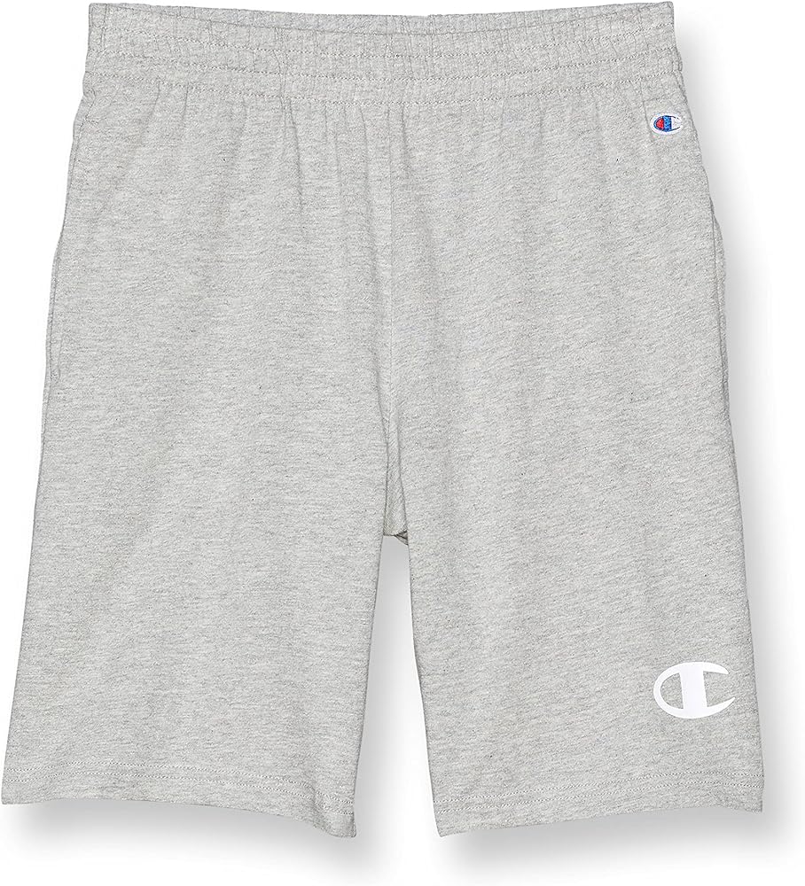 Champion Boys' Cotton Gym Shorts, Cotton, 8" Inseam