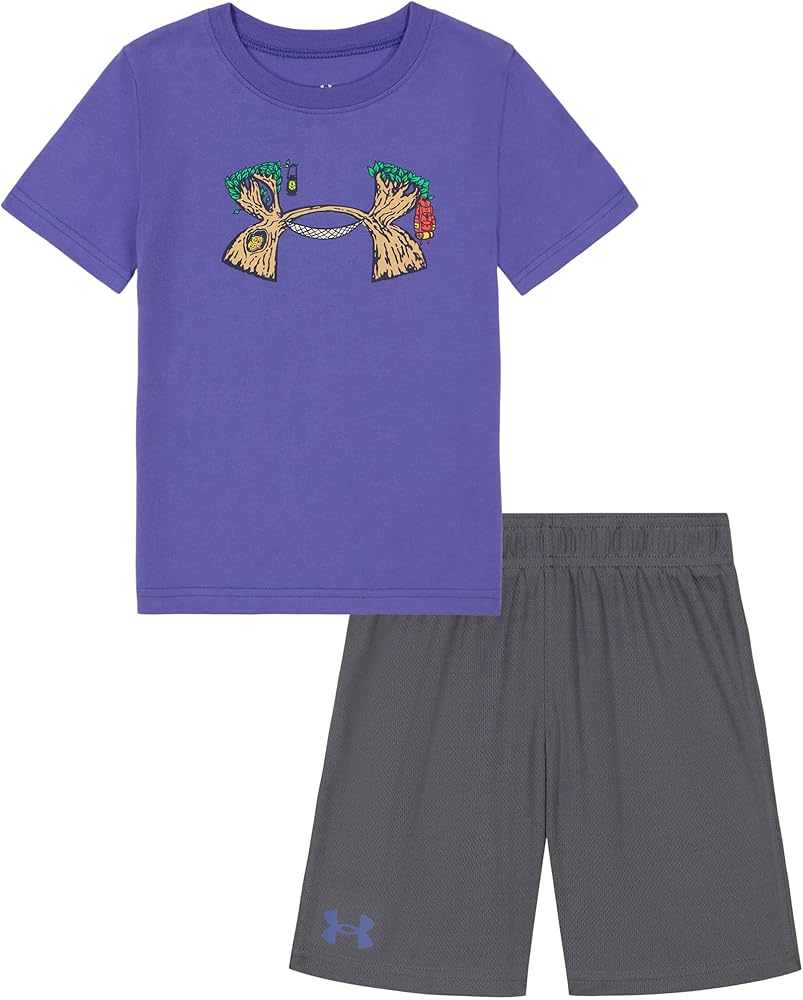 Under Armour boys Outdoor Set, Cohesive Pants Or Shorts & Top