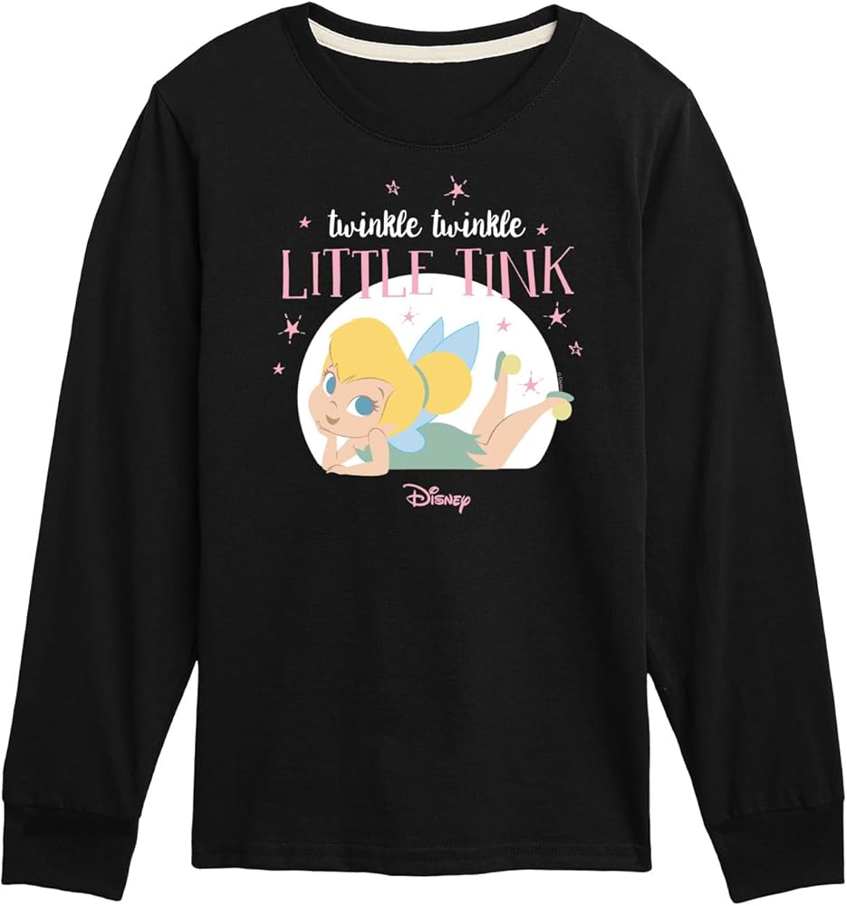 Disney Tinker Bell - Twinkle Twinkle Little Tink - Toddler and Youth Long Sleeve Graphic T-Shirt