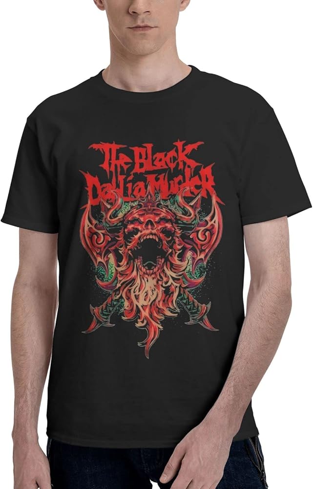 Rock Band T Shirts The Black Dahlia Murder Men's Summer Cotton Tee Crew Neck Short Sleeve Shirts Black