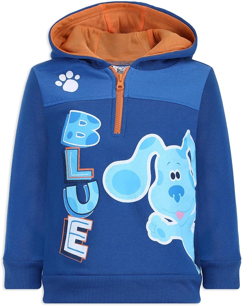 Nickelodeon Blues Clues Boys Half Zip Up Pullover Hoodie for Infants and Toddlers