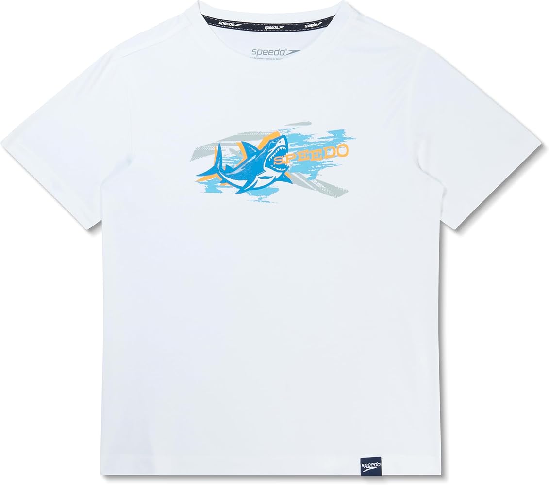 Speedo Boy's Uv Swim Shirt Short Sleeve Tee Graphic