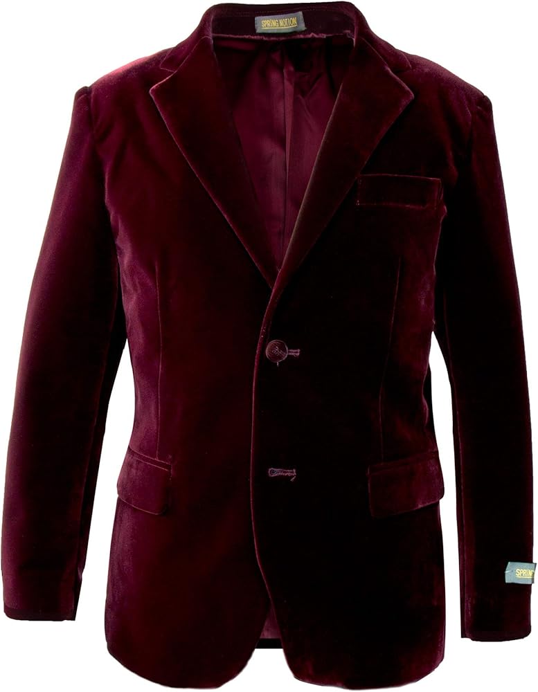 Spring Notion Big Boys' Velvet Blazer